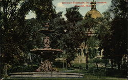 Brewer Fountain in the Common Postcard