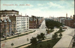 Commonwealth Avenue Postcard