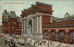 North Station Building Postcard
