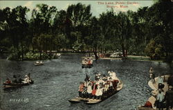 Public Garden - The Lake Postcard