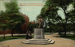 William Lloyd Garrison Statue, Commonwealth Ave Postcard