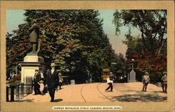 Subway Entrance, Public Gardens Postcard