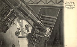 Prof. Maria Mitchell in the Observatory at Vassar College, June 1878 Postcard