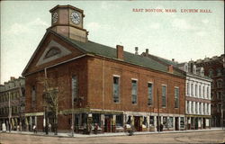 Lyceum Hall East Boston, MA Postcard Postcard
