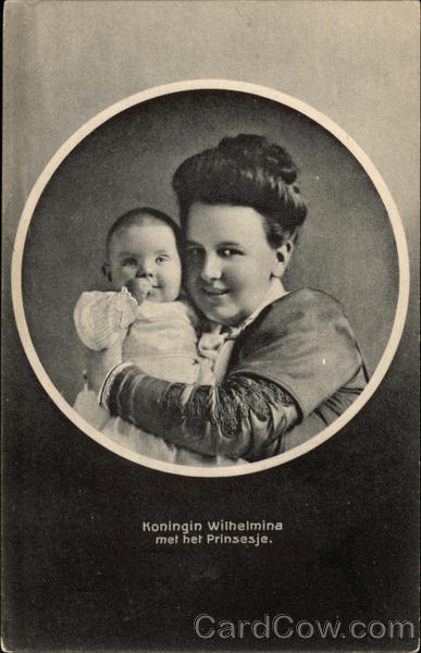 Koningin Wilhelmina met het Prinsesje Royalty