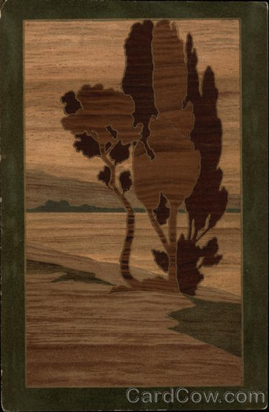 Inlaid Wood Scenery Trees