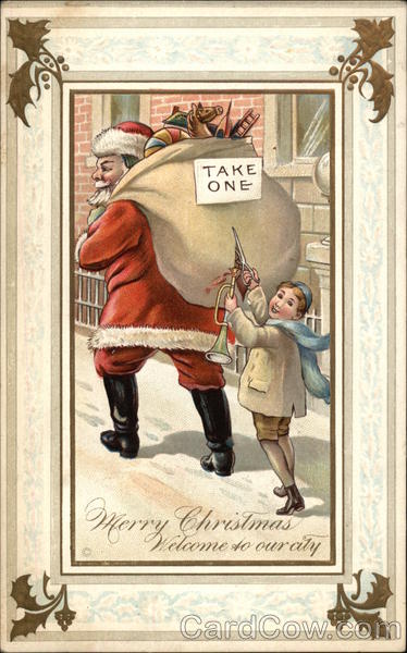 Merry Christmas & Welcome to Our City Santa Claus
