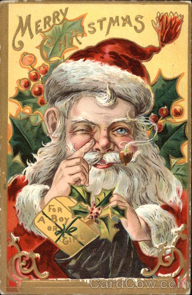 Merry Christmas for a Boy or Girl Santa Claus