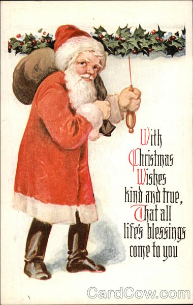 Santa Delivering Packages Santa Claus