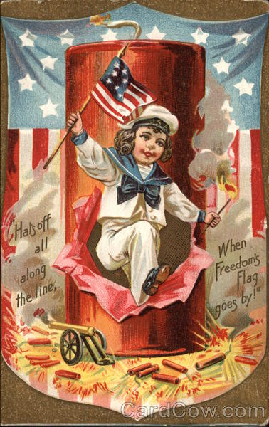 When Freedom's Flag goes by! Patriotic