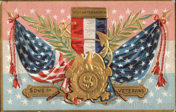 Sons of Veterans with Stars & Flags Patriotic