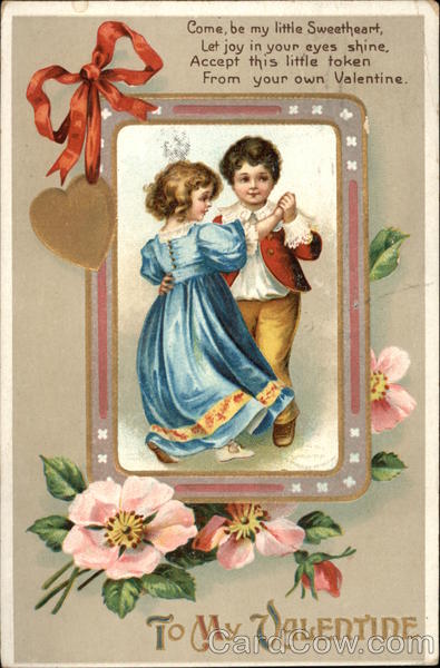 To My Valentine with Children Dancing Ellen Clapsaddle