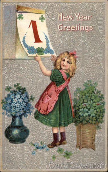 New Year Greetings Children