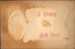 A Happy New Year with Cameo Postcard