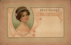 Art Nouveau Woman Postcard