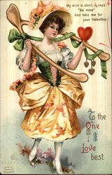 To the One I Love Best Women Postcard Postcard