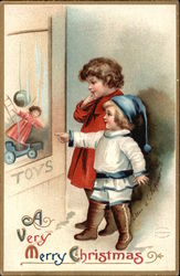A Very Merry Christmas with Children Postcard
