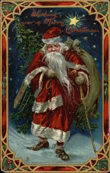 Wishing you a Merry Christmas Postcard