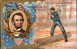 Abraham Lincoln "The Rail Splitter" Postcard