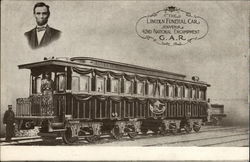 The Lincoln Funeral Car Souvenir Postcard