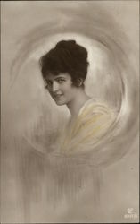Portrait of Young Woman Postcard