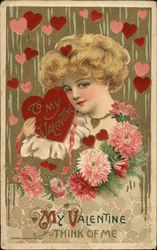 To my Valentine Women Postcard Postcard