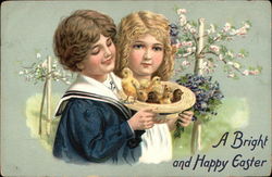 A Bright and Happy Easter Postcard