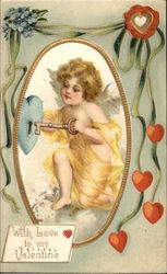 With Love to My Valentine Postcard