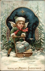 Wishing you a Merry Christmas Postcard