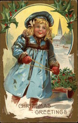 Christmas Greetings Postcard