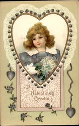 St. Valentine's Greeting Children Postcard Postcard