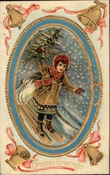 Christmas Greetings Postcard