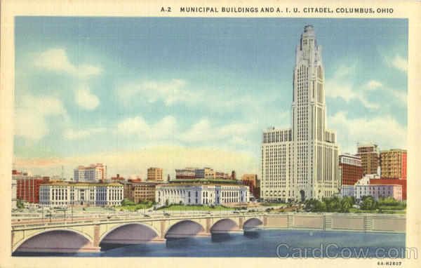 Municipal Buildings And A. I. U. Citadel Columbus Ohio