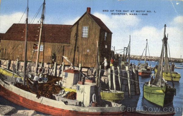 End Of The Day At Motif No. 1 Rockport Massachusetts