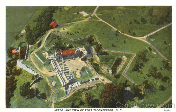 Aeroplane View Of Fort Ticonderoga New York
