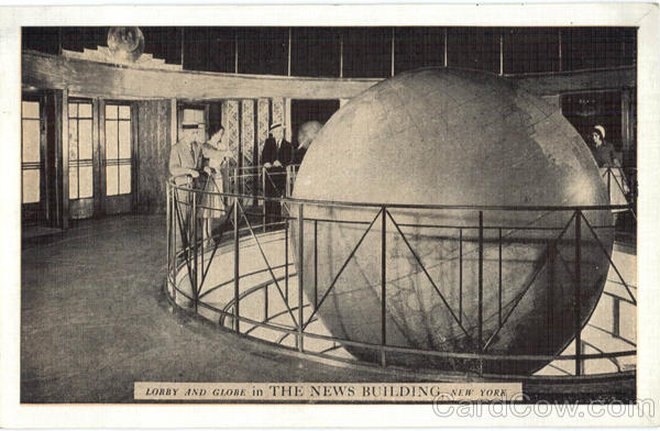 Lobby And Globe In The News Building New York City