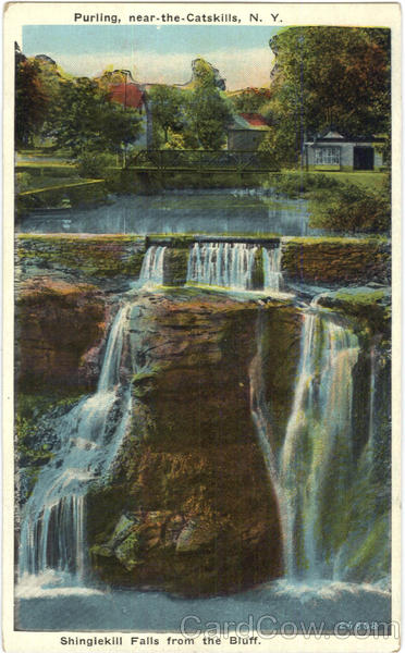 Shingiekill Falls From The Bluff Purling New York