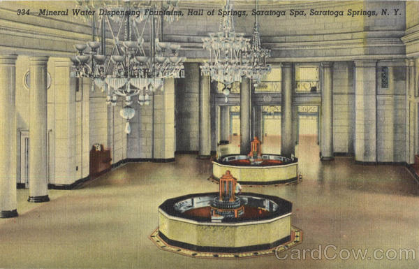 Mineral Water Dispensing Fountains, Saratoga Spa Saratoga Springs New York