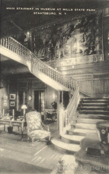 Main Stairway In Museum, Mills State Park Staatsburg New York