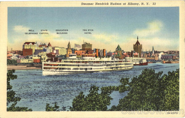 Ssteamer Hendrick Hudson At Albony Albany New York