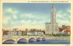 Municipal Buildings And A. I. U. Citadel Postcard