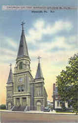 Church Of The Nativity Of The B. V. M Plymouth, PA Postcard 