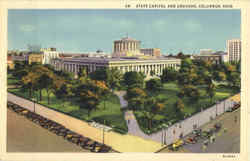 State Capitol And Grounds Postcard