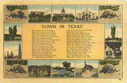 Down In Texas Postcard