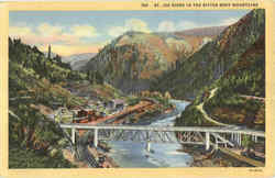 St. Joe River In The Bitter Root Mountains Postcard