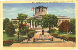 State Capitol And Mckinley Memorial Postcard