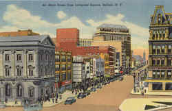 Main Street From Lafayette Square Buffalo, NY Postcard Postcard