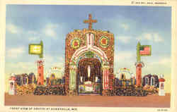 Front View Of Grotto Dickeyville, WI Postcard Postcard