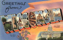 Greetings From Wisconsin Postcard Postcard