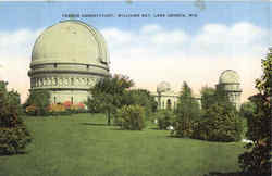 Yerkes Observatory, Williams Bay Lake Geneva, WI Postcard Postcard